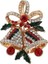 027 Chirloys Moda Noel Pimleri Hediyeler Noel Bells Çelenk Kar Tanesi Yıldız Kristal Broş Kadınlar Için Renkli Yeni Yıl Broş (Yurt Dışından) 1