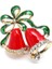 027 Chirloys Moda Noel Pimleri Hediyeler Noel Bells Çelenk Kar Tanesi Yıldız Kristal Broş Kadınlar Için Renkli Yeni Yıl Broş (Yurt Dışından) 4