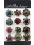 Gümüş Temizle Baiduqiandu Marka 12 Adet Karışık Çok Renkli Kristal Rhinestones Çiçek Tasarım Küçük ve Sevimli Broş Seti Düğün Buketleri Diy Pimleri (Yurt Dışından) 4