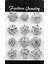 Gümüş Temizle Baiduqiandu Marka 12 Adet Karışık Çok Renkli Kristal Rhinestones Çiçek Tasarım Küçük ve Sevimli Broş Seti Düğün Buketleri Diy Pimleri (Yurt Dışından) 5