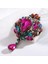 RD734 Dmari Kadın Broş Renkli Su Damlacıkları Yaka Iğnesi Büyük Taklidi Rozeti Muhteşem Düğün ve Parti Aksesuarları Lüks Takı (Yurt Dışından) 5