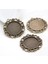 A3-11 Yeni Moda 5 Adet 25MM Iç Boyut Siyah Antik Gümüş Kaplama Bronz Çiçek Basit Stil Cabochon Taban Ayarı Charms Kolye (Yurt Dışından) 1
