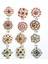 F40 100 Adet Broş Pin Rhinestone Kristal Çiçek Broşlar Düğün Gelin Parti Yuvarlak Buket Diy Taklidi Aksesuarları Parti (Yurt Dışından) 2