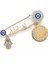 A10278-ALTIN Müslüman Islam Ayatül Kürsi Babanın Annesinin Bebeği Türkiye Nazar Paslanmaz Çelik Broş Pin (Yurt Dışından) 1