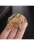 A14764-ALTIN Rhinestones Tavuskuşu Broşlar Kadınlar Için Lüks Giyim Aksesuarları Zarif Ziyafet Düğün Takı Kadın Pin (Yurt Dışından) 1