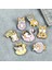 STYLE-12XZ1732-1 Karikatür Sevimli Hayvan Köpek Corgi Emaye Pimleri Köpek Sörf Deniz Oyun Kaykay Yuvarlak Kalp Alaşım Broş Rozeti Tatlı Kadın Takı (Yurt Dışından) 4