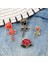 Kırmızı 2 Moda Çiçek Yaka Pin Kadın Rozeti 2 Adet Kırmızı Siyah Gül Tasarım Metal Broş Pins Çift Romantik Hediye Arkadaş Düğün Takı (Yurt Dışından) 3