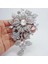 A20834-ALTIN Moda Zarif Kakma Rhinestone Zirkon Gümüş Renk Çiçek Broş Kadınlar Için Charm Mizaç Abiye Pin Aksesuarları (Yurt Dışından) 3