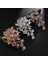 A20834-ALTIN Moda Zarif Kakma Rhinestone Zirkon Gümüş Renk Çiçek Broş Kadınlar Için Charm Mizaç Abiye Pin Aksesuarları (Yurt Dışından) 4