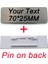 Gümüş Pin Satıcıya Bilgi Gönder 70*25MM Büyük Boy Özel Kişiselleştirilmiş Lazer Metninize Kazınmış Logo Iş Kimlik Plakası Çelik Metal Kapı Duvar Fotoğraf Etiketi Isim Rozetleri (Yurt Dışından) 1