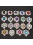 No.2 Kahve Yeni 10 Adet/grup 24*28MM Alaşım Akrilik Taklidi Düğmeler Gümüş Diy Düğün Metal Saç Çiçek Merkezi Scrapbooking Aksesuarları (Yurt Dışından) 4
