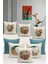 Flower/vintage Serisi Çift Tarafı Dijital Baskılı 8'li Kırlent Kılıfı Seti (Cushion Cover Set) 1