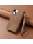 IPhone 15 Için Flip Case Deri Kılıf Cüzdan Kapak Kapak Darbeye Basit (Yurt Dışından) 5