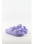 Kadın Çift Tokalı Platform Taban Eva Yazlık Terlik - Lila 1