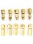 5 Çift 3.5mm Altın Kaplama Banana Dişi Erkek Soket 40A Pil Batarya Lion Bullet Plug 1