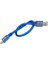 30CM Mini USB Kablo Mavi 480 Mbps USB 2.0 Hot Swap 4