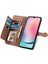 Samsung Galaxy A25 5g (Global) (161.0 x 76.5 x 8.3mm) Fermuarlı Cep Kılıfı Çiçek Baskılı Telefon Kapağı-Kahverengi (Yurt Dışından) 2