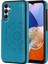 Samsung Galaxy A15 5g Manyetik Telefon Kılıfı Baskılı Mandala Çiçek Kart Yuvaları Kapak-Koyu Mavi (Yurt Dışından) 1