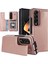 Samsung Galaxy Z Fold4 5g Için Kart Tutucu Telefon Kılıfı, Pu Deri+Pc Kickstand Çift Manyetik Toka Kapak Çizgisi Altın (Yurt Dışından) 1
