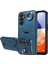 006 Samsung Galaxy A14 4G/A14 5g Arka Kapak Pu Tpu Kılıf Kart Çantası Halkalı Tutucu-Mavi (Yurt Dışından) 2