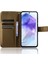 Samsung Galaxy A35 5g Deri Cüzdan Telefon Kılıfı Görüntüleme Standı Elmas Doku-Kahverengi (Yurt Dışından) 2