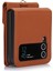 Samsung Galaxy Z Flip3 5g Rfıd Engelleme Kılıfı Kart Sahibi Telefon Kılıfı Kayışlı-Kahverengi (Yurt Dışından) 2