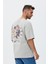 Meditation Baskılı Oversize Tişört 2
