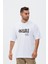 Care Baskılı Oversize Tişört 4