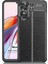 Xiaomi Poco C65 Kılıf Deri Dokulu Silikon Siyah 1