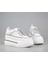24Y345-10 Dolgu Topuk Beyaz Kadın Sneakers 4