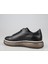 19373 Hakiki Deri Siyah Erkek Günlük Ayakkabı 2
