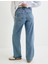 Geniş Paça Kot Pantolon Standart Bel Yıpratılmış Detaylı Cepli - Bianca Wide Leg Jeans 4