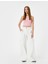 Crop Basic Halter Yaka Atlet Ribanalı Pamuklu Slim Fit 2