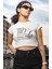 Tortured Poets Deparment Baskılı Crop Top, Kadın Taylor Swift Baskılı Crop Bluz 1