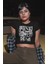 Punk Is Not Dead Yazılı Crop Top, Kadın Rock-Metal Baskılı Crop Bluz 1