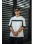 Unisex Elan Prime Beyaz Fermuarlı T-shirt 3
