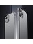 Iphone 15 Pro Kılıf Metal Görünümlü Silikon Çerceveli Bumper Kılıf Köşe Korumalı Çıkıntılı Krom Mika 3