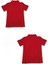 2 Adet Kız Erkek Çocuk Polo Yaka Kısa Kollu Okul T-Shirt 1