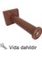 4 Adet Modül Ayarlanabilir Destek Ayağı 15 x 23 cm Kahverengi Ayak Mobilya Kanepe Baza Koltuk Ünite Ayakları 4