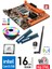 X21 I3-2100 3.10GHZ + 16GB Ram + H61 Anakart + 1200MBPS Wifi Cpu Fan Bundle Motherboard 1