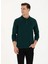 Polo Yaka Koyu Yeşil Erkek Sweatshırt GTP01SK023 1