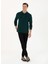 Polo Yaka Koyu Yeşil Erkek Sweatshırt GTP01SK023 4