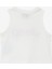 Ekru Kız Çocuk Bisiklet Yaka Crop Top Baskılı Atlet C4SG-TST4012 2