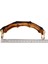 C Model Bambu Görünümlü 14 cm Çift Sap Light Gold Metalli 3