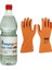 Gaz yağı Kerosen 1 Litre Pet Şişe + Starline Stl-55 Kimyasal Eldiven 8-8,5 1
