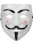 Beyaz Renk Pembe Yanaklı Ithal V For Vendetta Maskesi 1