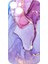 iPhone 14 Pembe Mermer Görünümlü Kılıf 4