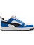 Rebound V6 Low Unisex Sneaker Ayakkabı 392328-16 Beyaz-Mavi 2