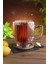 6 Adet Kristal Cam Kulplu Çay Nescafe Kupa Bardak Seti Takımı 1