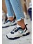 TRACKY B-2 Kadın Günlük Spor Ayakkabı 101532673-1Beyaz/Mavi 4